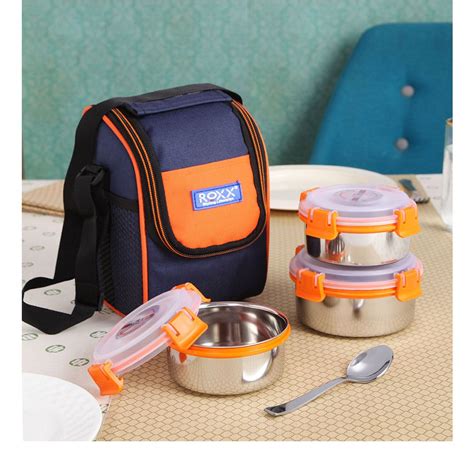 Roxx Trendy Stainless Steel Lunch Box 